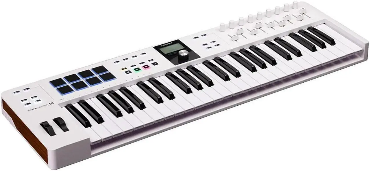 Alt view image 6 of 7 - Arturia KeyLab Essential 49 mk3 MIDI Keyboard Controller w/Stand, Pedal Bundle