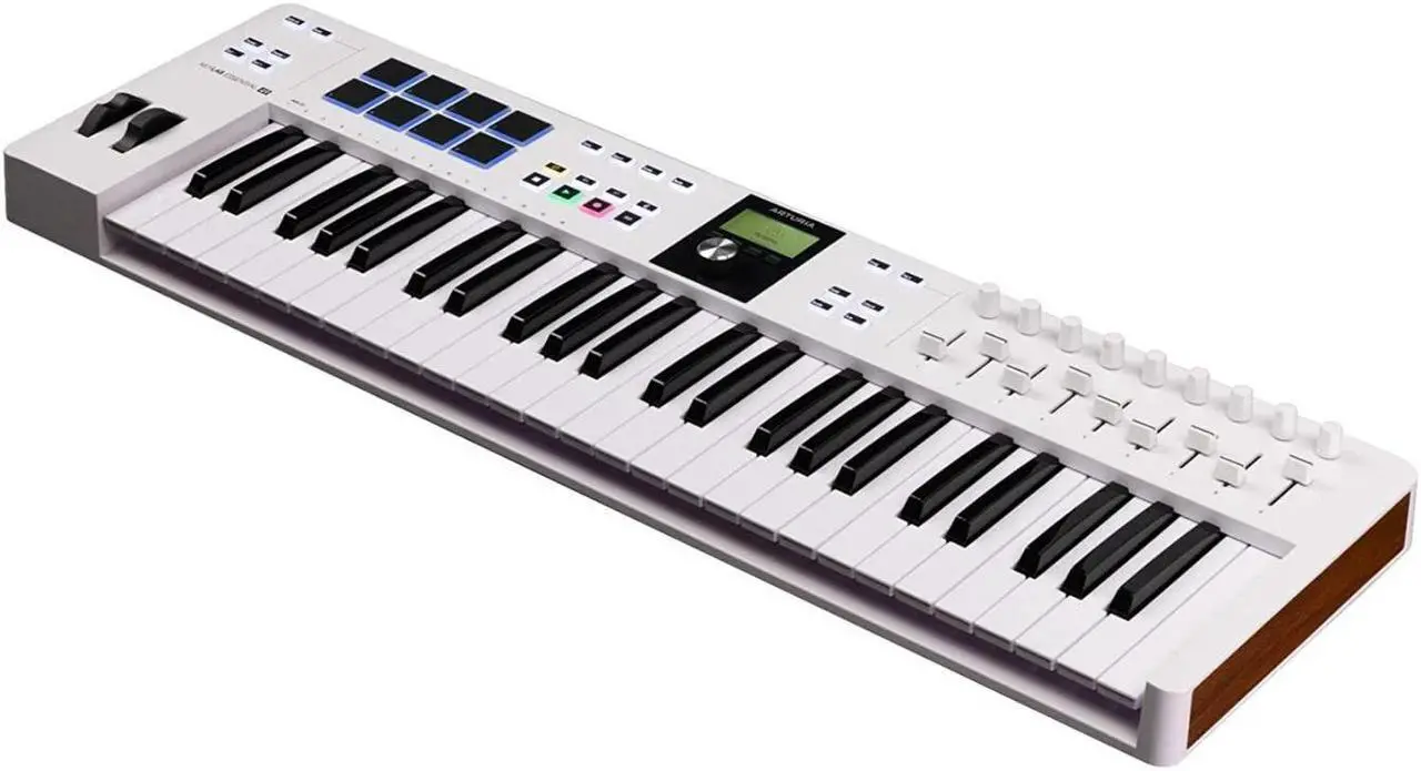 Alt view image 7 of 7 - Arturia KeyLab Essential 49 mk3 MIDI Keyboard Controller w/Stand, Pedal Bundle