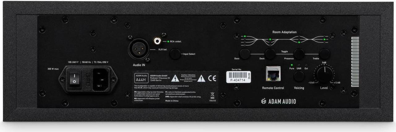 Alt view image 7 of 7 - ADAM Audio A44H Powered Two-Way Midfield Studio Monitor (2-Pack) Bundle