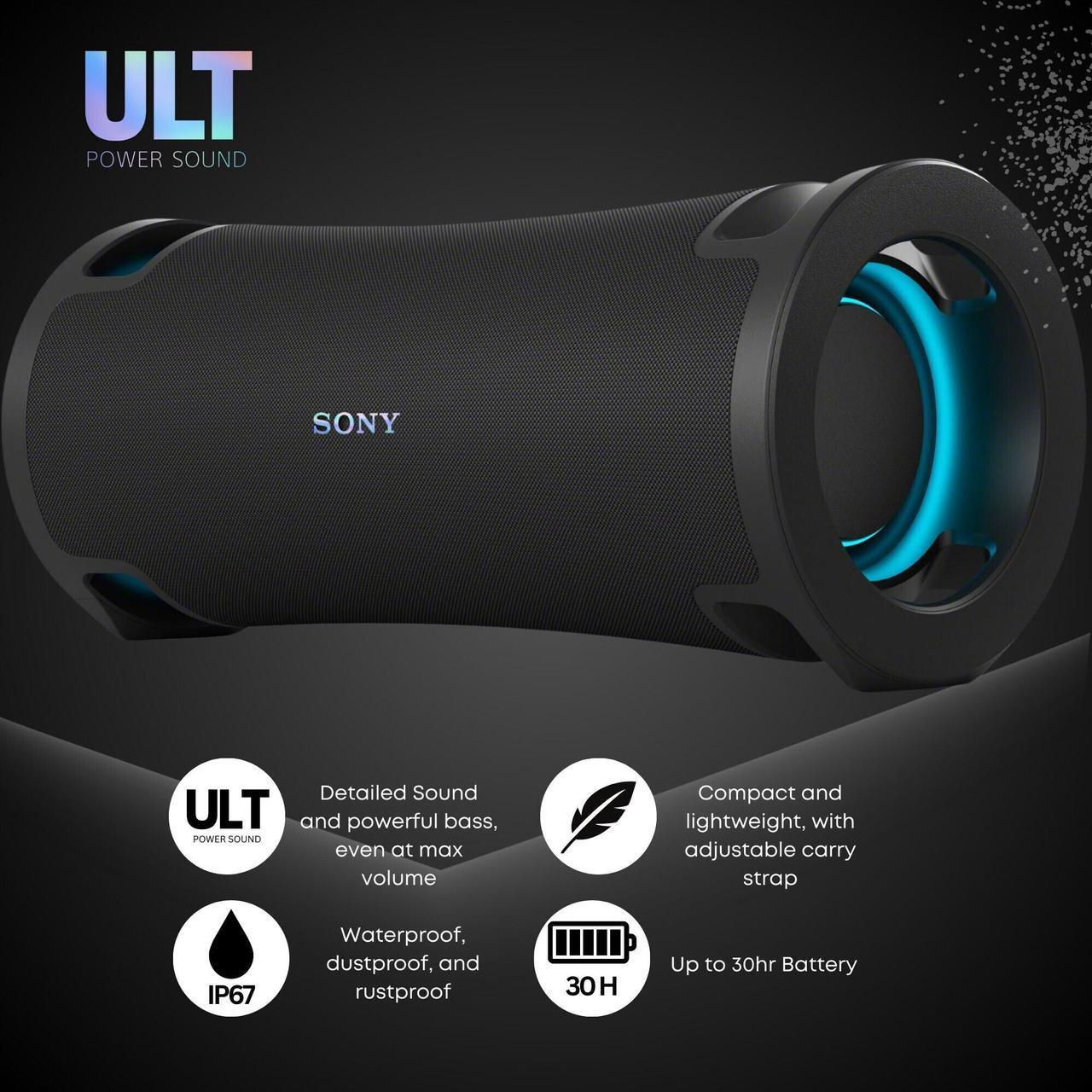 Alt view image 3 of 7 - Sony ULT FIELD 7 series Speakers - SRSULT70 ( Stereo Pair, Black)