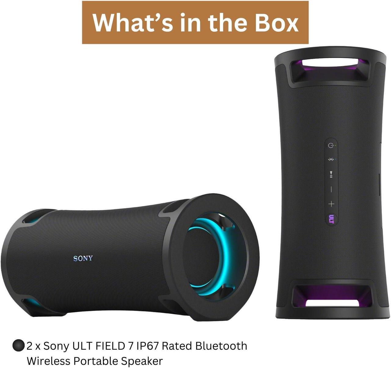 Alt view image 7 of 7 - Sony ULT FIELD 7 series Speakers - SRSULT70 ( Stereo Pair, Black)