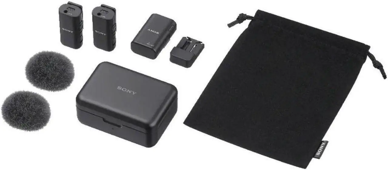 Alt view image 3 of 14 - Sony ECM-W3 2-Person Wireless Microphone System with Multi Interface Shoe