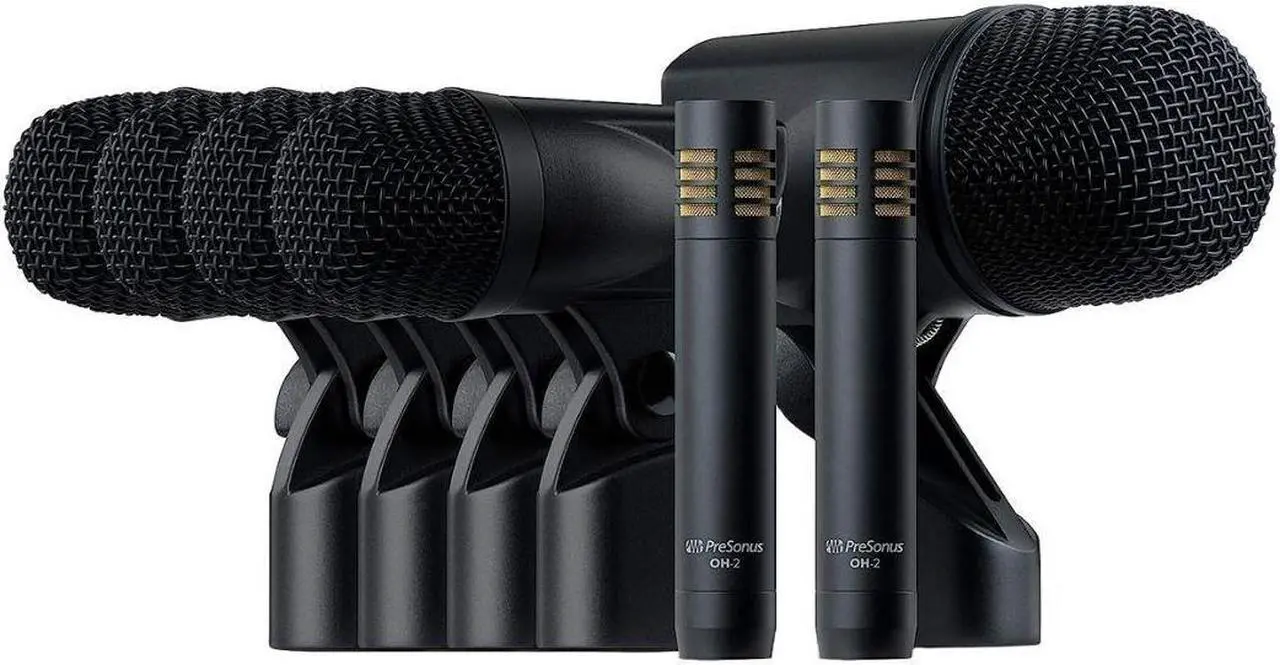 Alt view image 19 of 20 - PreSonus DM-7 Seven-Piece Drum Microphone Set