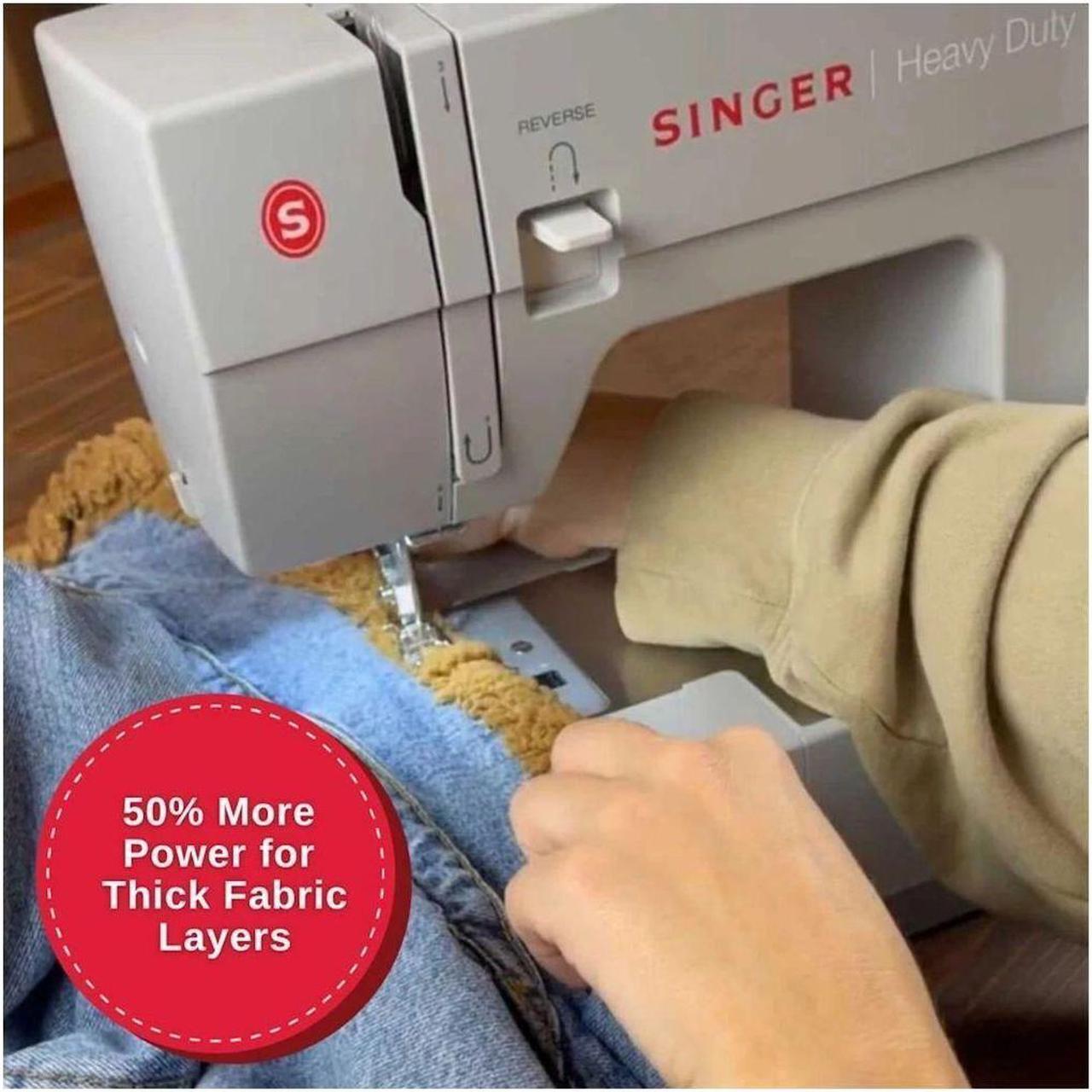 Alt view image 9 of 13 - SINGER Heavy Duty 4452 Sewing Machine with Accessories