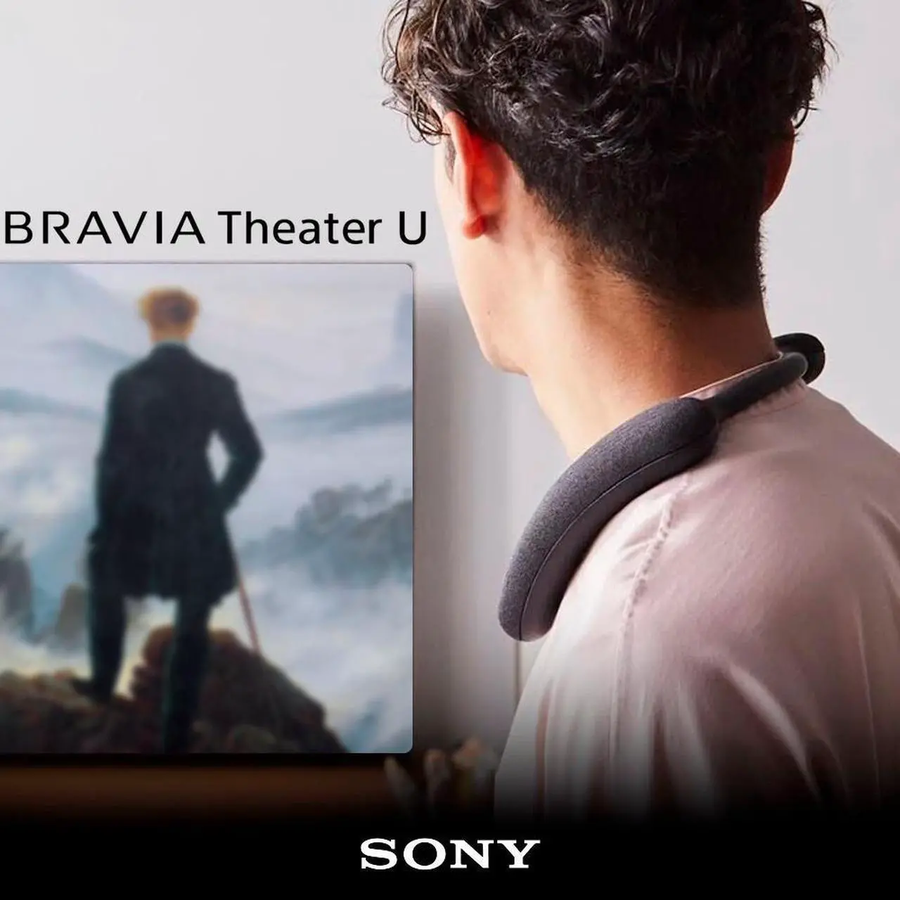 Alt view image 2 of 7 - Sony Bravia Theater U Wearable TV Speaker Black Bundle