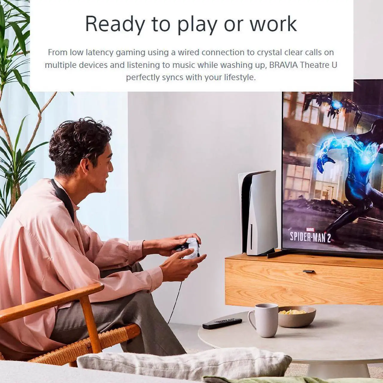 Alt view image 4 of 7 - Sony Bravia Theater U Wearable TV Speaker Black Bundle