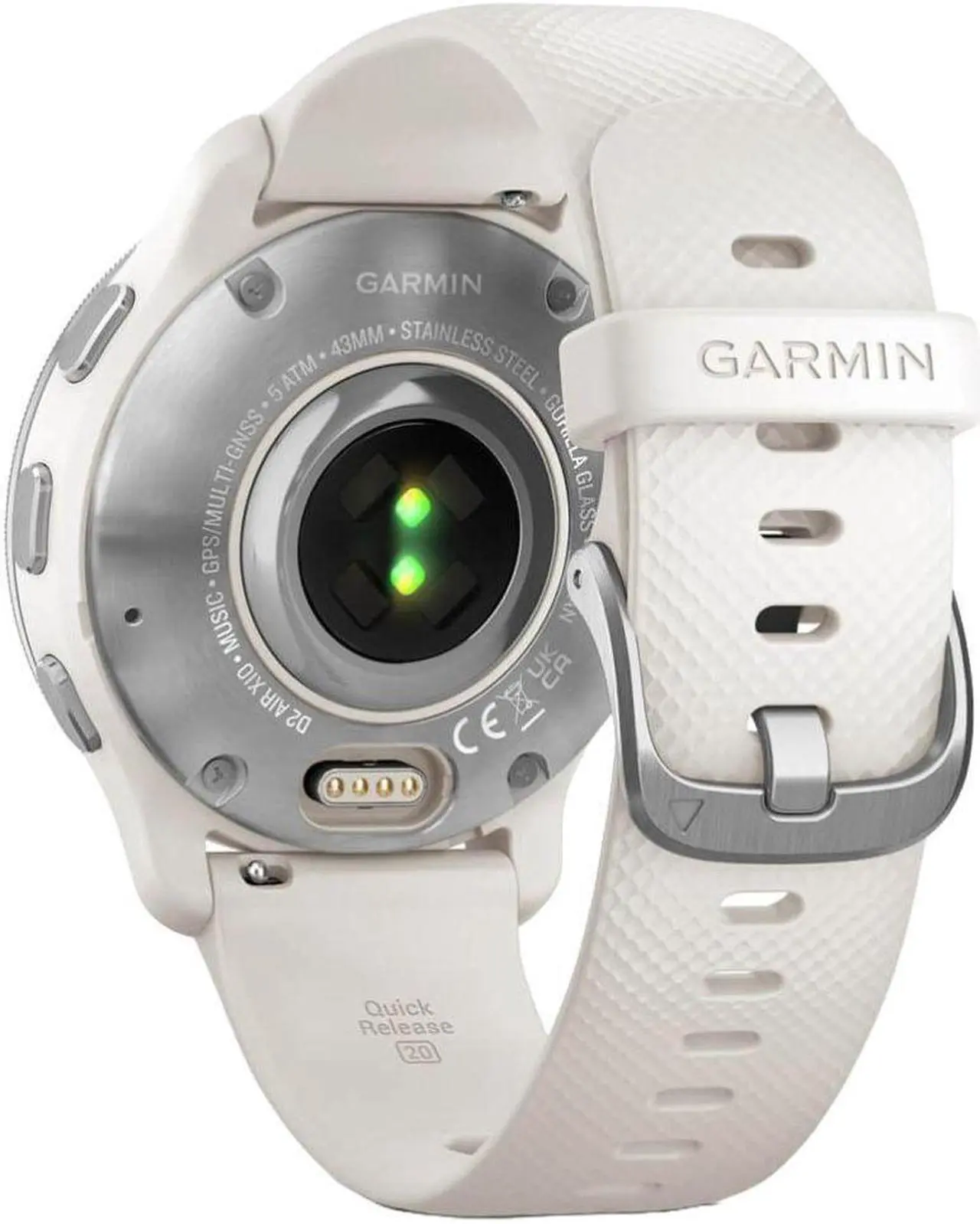 Alt view image 4 of 10 - Garmin D2 Air X10 Touchscreen Aviator Smartwatch with GPS -Silver /Ivory)