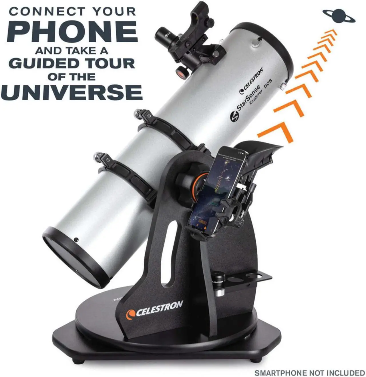 Alt view image 6 of 14 - Celestron Starsense Explorer 130mm Tabletop Dobsonian Telescope