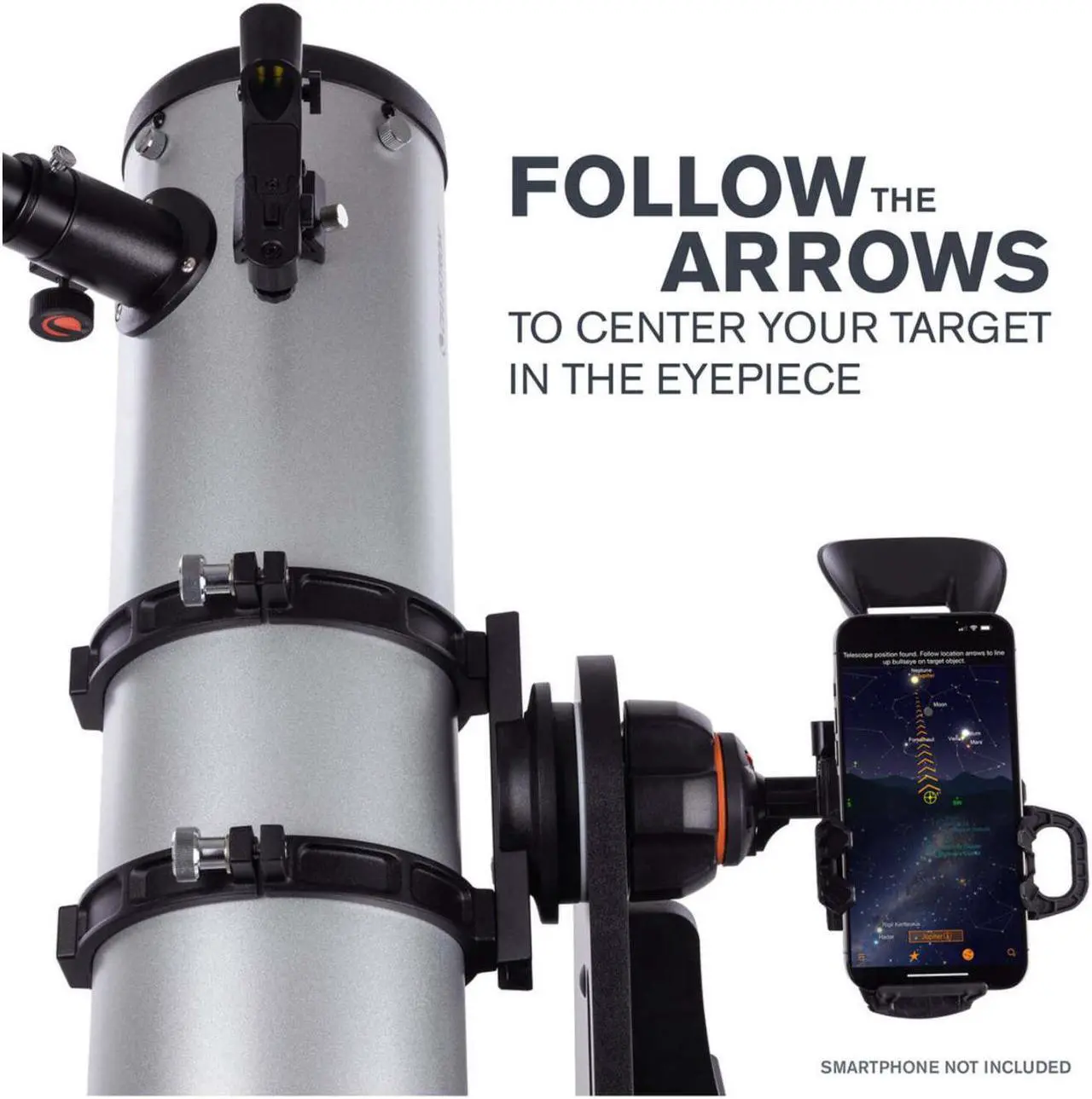 Alt view image 7 of 14 - Celestron Starsense Explorer 130mm Tabletop Dobsonian Telescope
