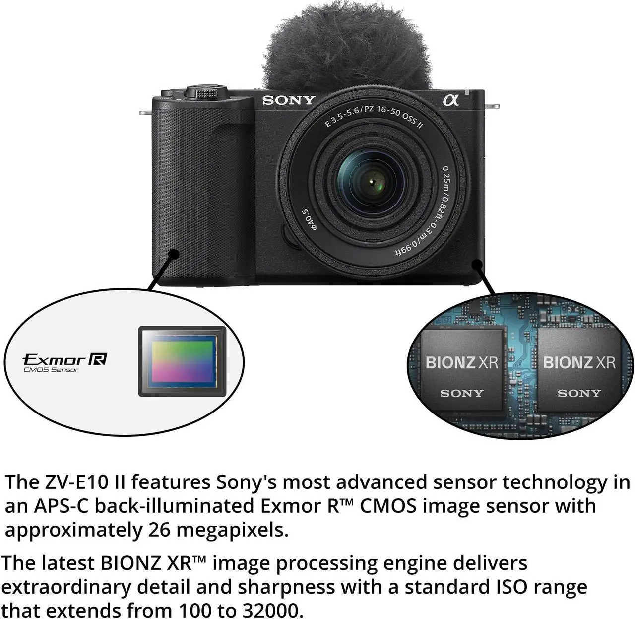Alt view image 16 of 20 - Sony Alpha ZVE10 II - APS-C Interchangeable Lens Mirrorless Content Creators Camera  -ZVE10M2KB