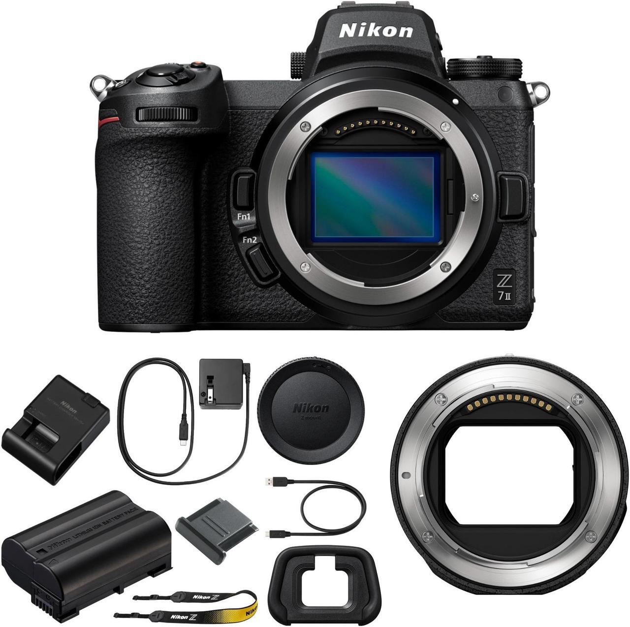 Main image of Nikon Z7II Mirrorless Digital Camera Body with Nikon FTZ II Mount Adapter