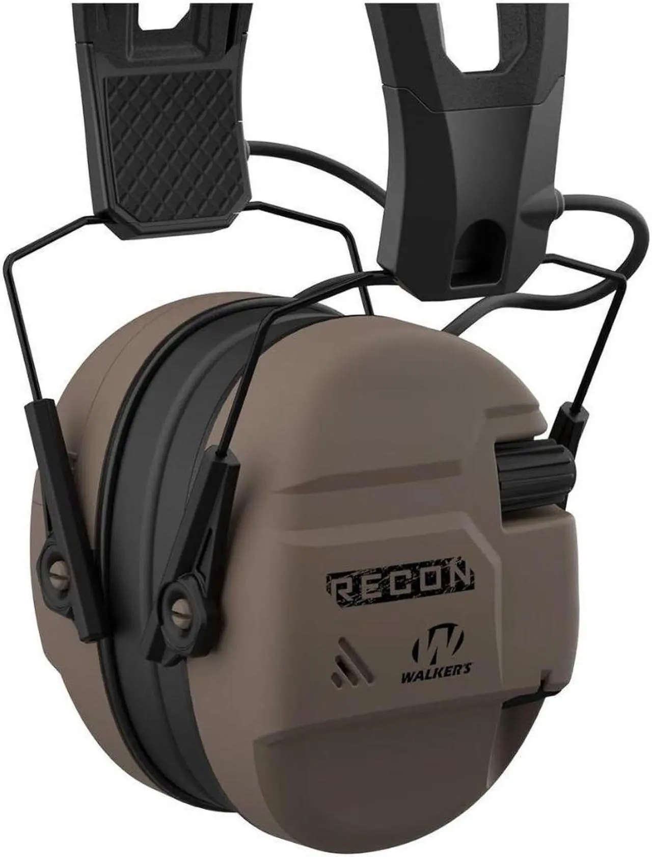 Alt view image 3 of 3 - Walkers RECON Digital Electronic Flat Dark Earth Muff with SAC Technology
