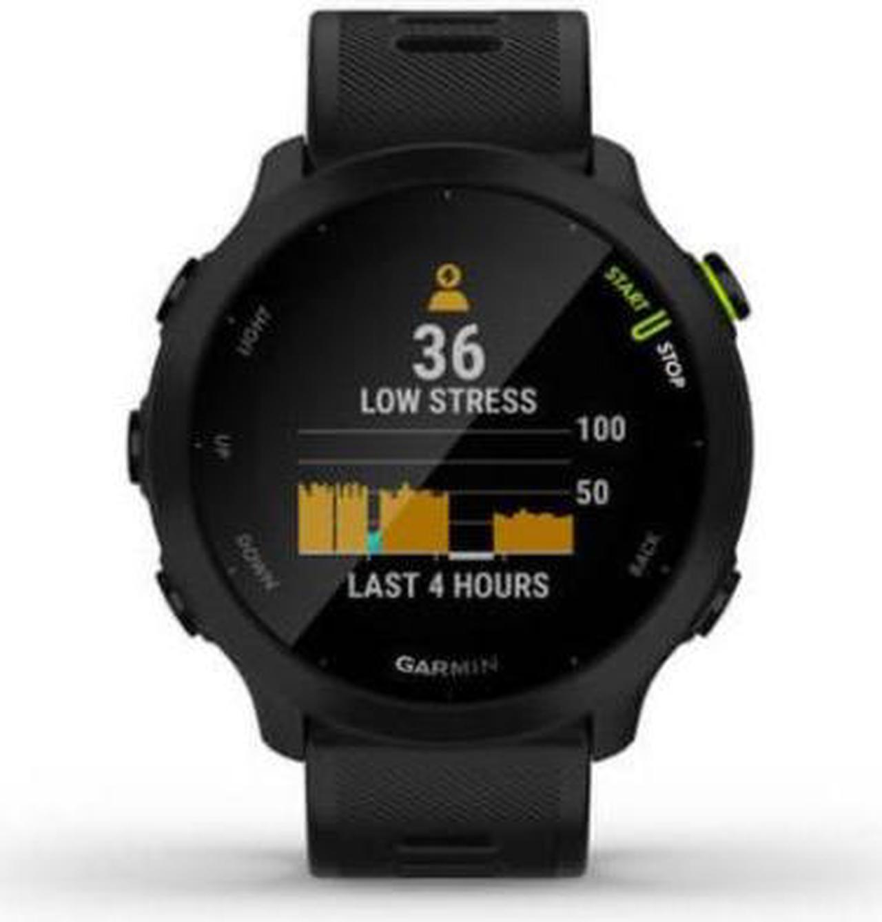 Alt view image 7 of 7 - Garmin Forerunner 55 GPS Running Smartwatch (Black)