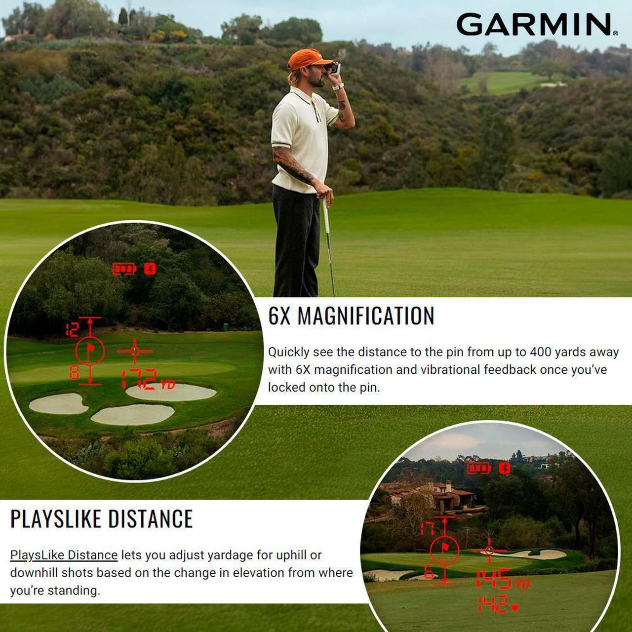 Alt view image 5 of 10 - Garmin Approach® Z30, Golf Laser Range Finder, Range Up to 400 Yards Away