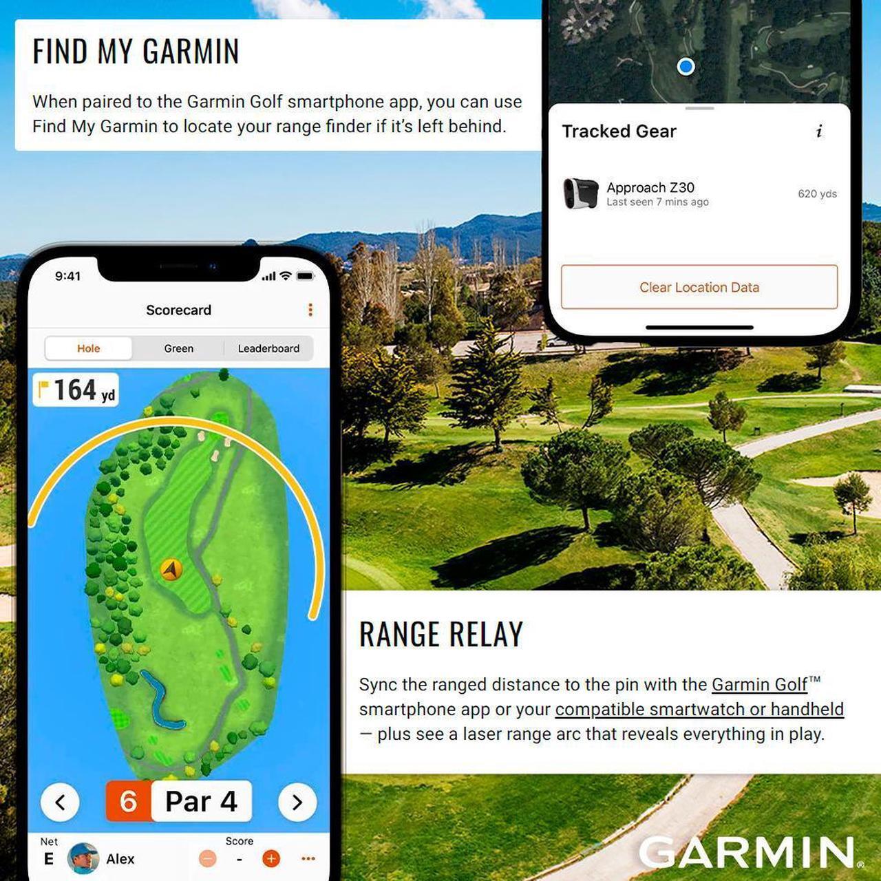 Alt view image 6 of 10 - Garmin Approach® Z30, Golf Laser Range Finder, Range Up to 400 Yards Away