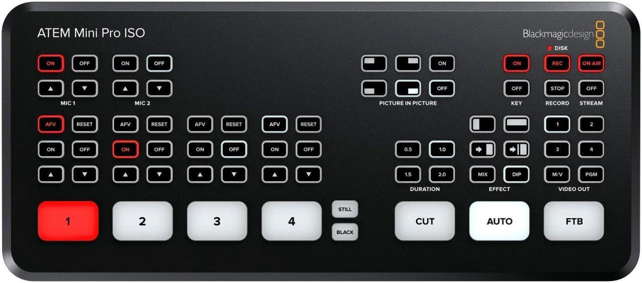 Alt view image 2 of 7 - Blackmagic Design ATEM Mini Pro ISO with Cable and Case Bundle