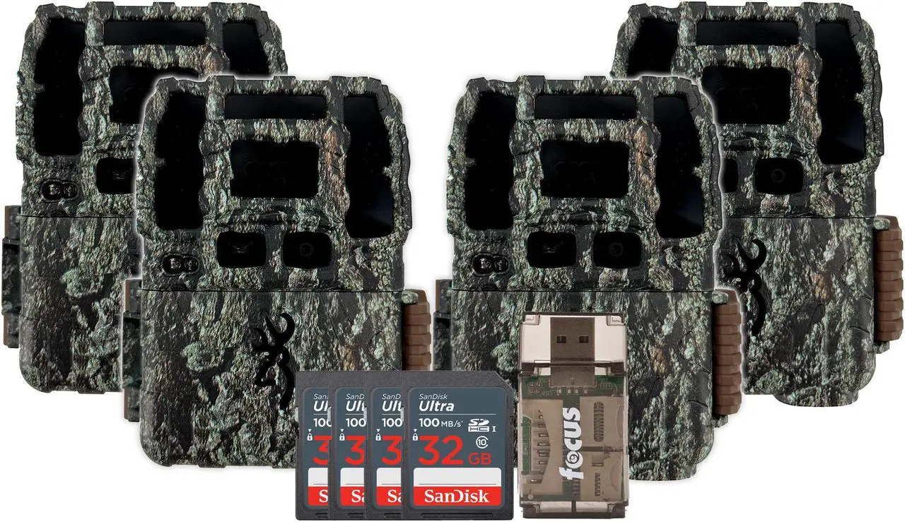Main image of Browning Trail Camera-Dark Ops Pro DCL NANO Trail Camera with 32GB Memory Cards and Card Reader 4 Pack