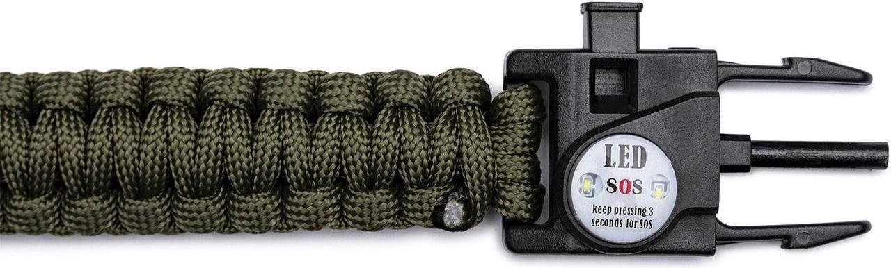Alt view image 5 of 7 - Focus Emergency Survival Multi-Tool Paracord Bracelet (2-Pack)