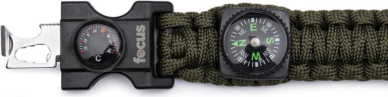 Alt view image 6 of 7 - Focus Emergency Survival Multi-Tool Paracord Bracelet (2-Pack)