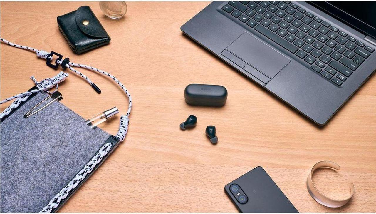 Alt view image 9 of 9 - Sony WF-C510 Truly Wireless in-Ear Bluetooth Earbud Headphones with up to 22-Hour Battery, Multipoint-Connection, Mic and IPX4 Water Resistance, Black- New