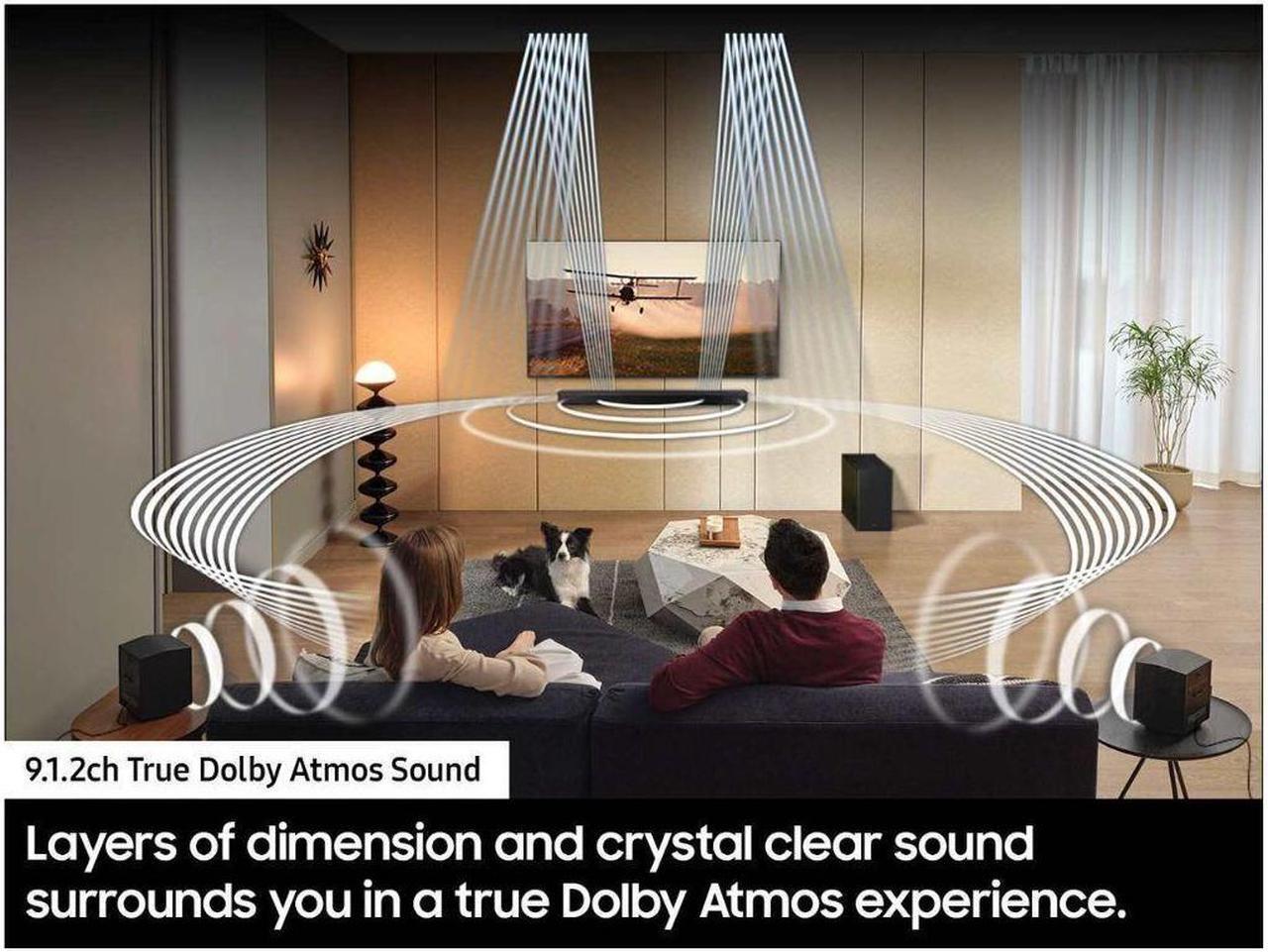 Alt view image 4 of 7 - Samsung Q Series HW Q910D True Dolby Atmos Black Soundbar and Rear Speakers