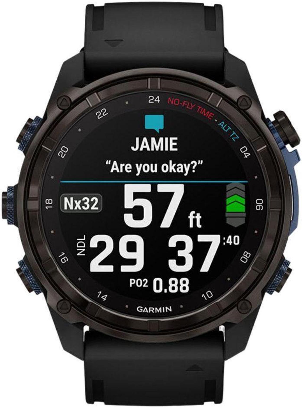 Alt view image 13 of 17 - Garmin Descent Mk3i, Dive Computer and Multisport GPS Smartwatch, Air Integration, Black