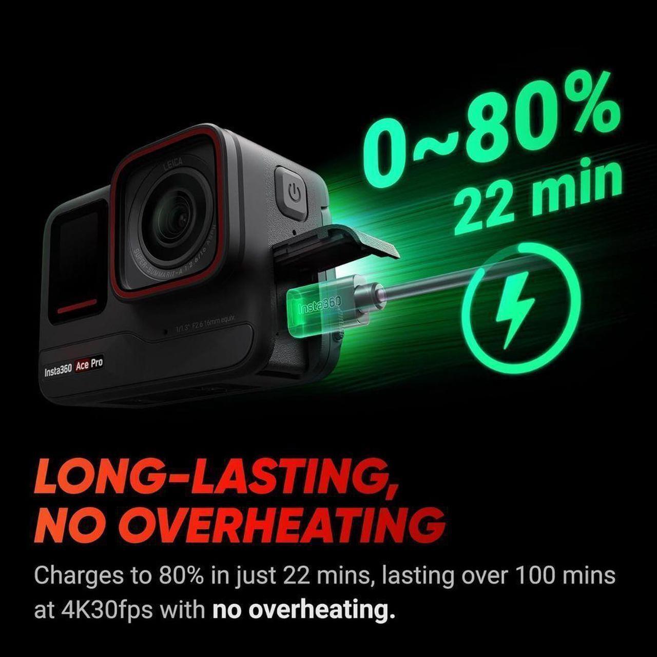 Alt view image 8 of 8 - Insta360 - Ace Pro AI-Powered Waterproof Action Camera - Black