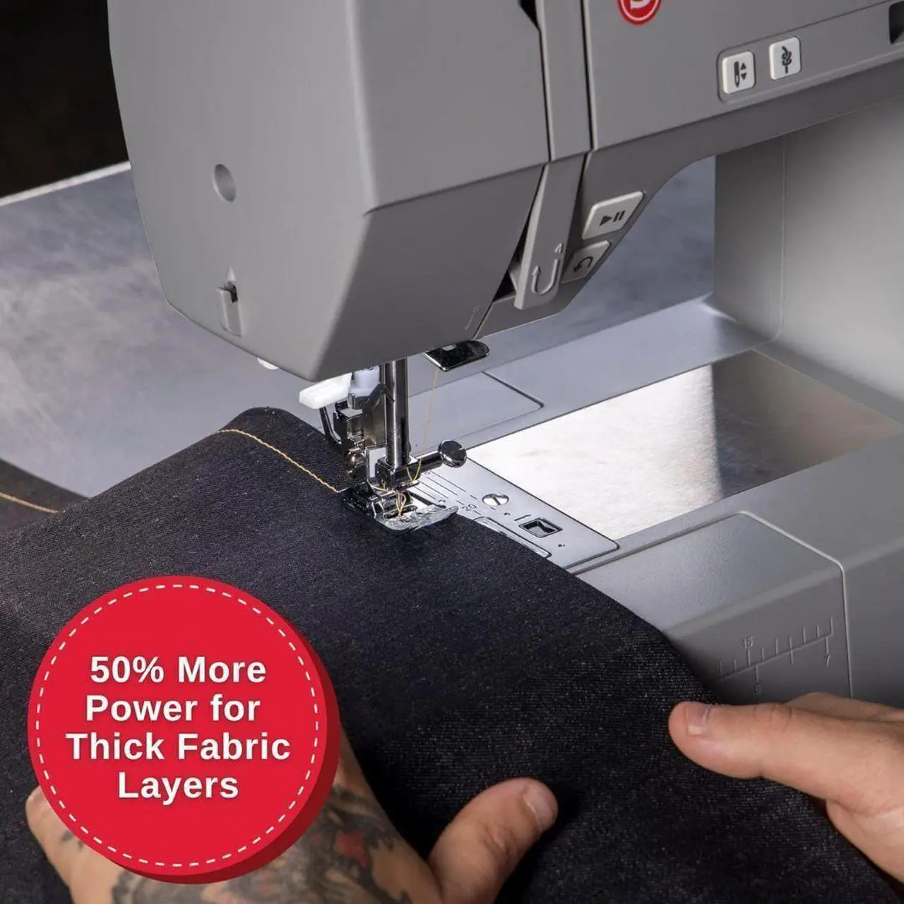 Alt view image 9 of 12 - Singer HD6700C Heavy Duty Sewing Machine - Gray