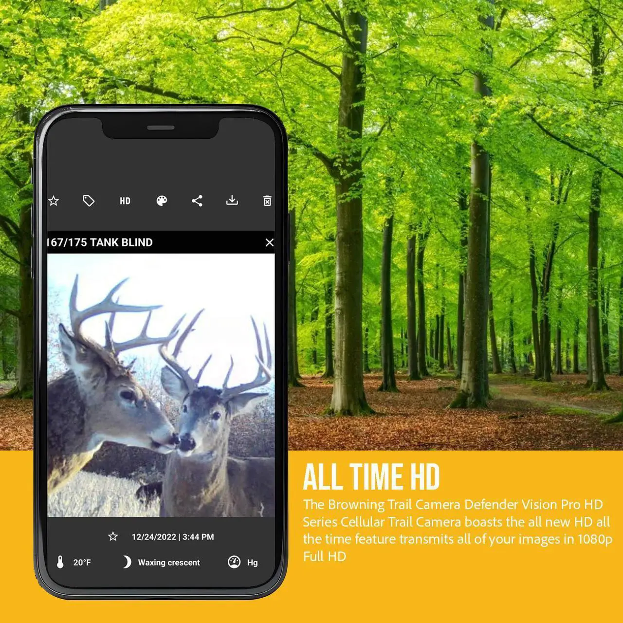 Alt view image 5 of 7 - Browning Trail Camera-Defender Wireless Vision Pro HD w/ 32 GB Memory Cards and Card Reader 2 Pack