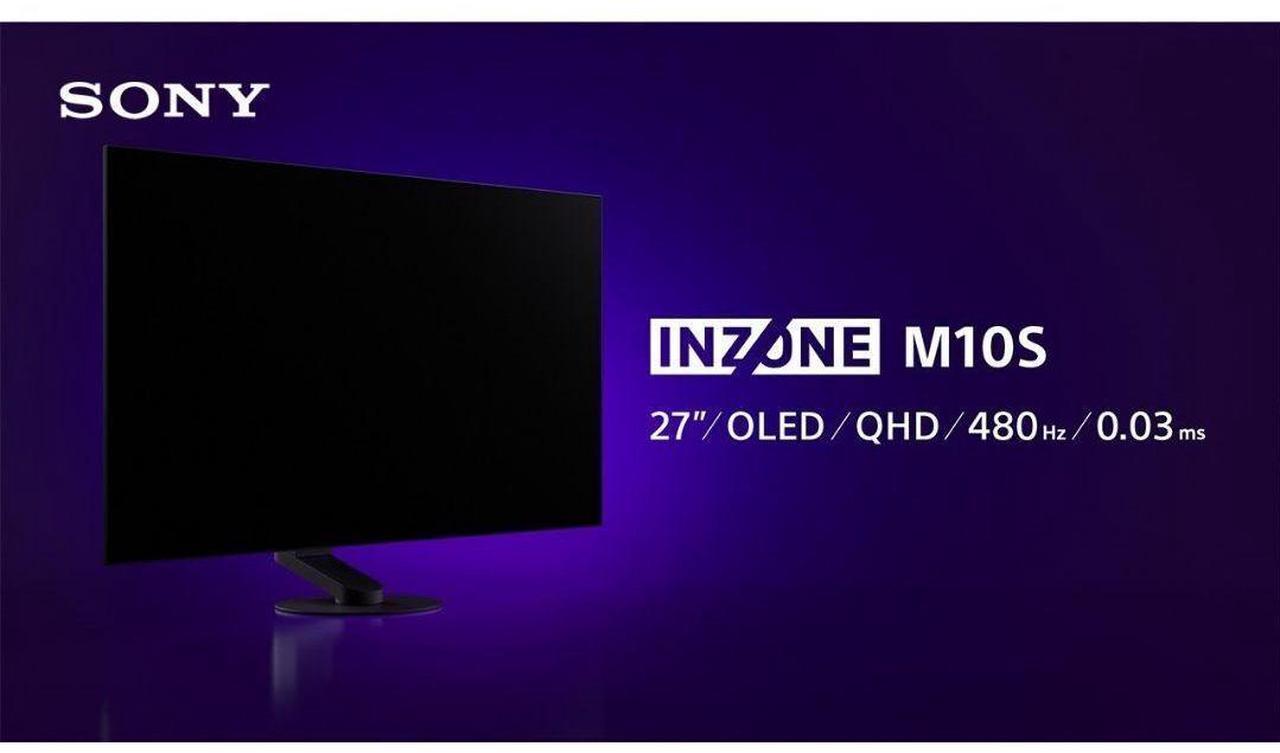 Alt view image 6 of 8 - Sony INZONE M10S 27 OLED QHD (2560x1440) 480Hz 0.03ms GTG NVIDIA G-SYNC Compatible Gaming Monitor DisplayHDR 400, Anti-Glare, DisplayPort 2.1 (UHBR10), VRR HDMI 2.1, USB, Tilt/Swivel/Height