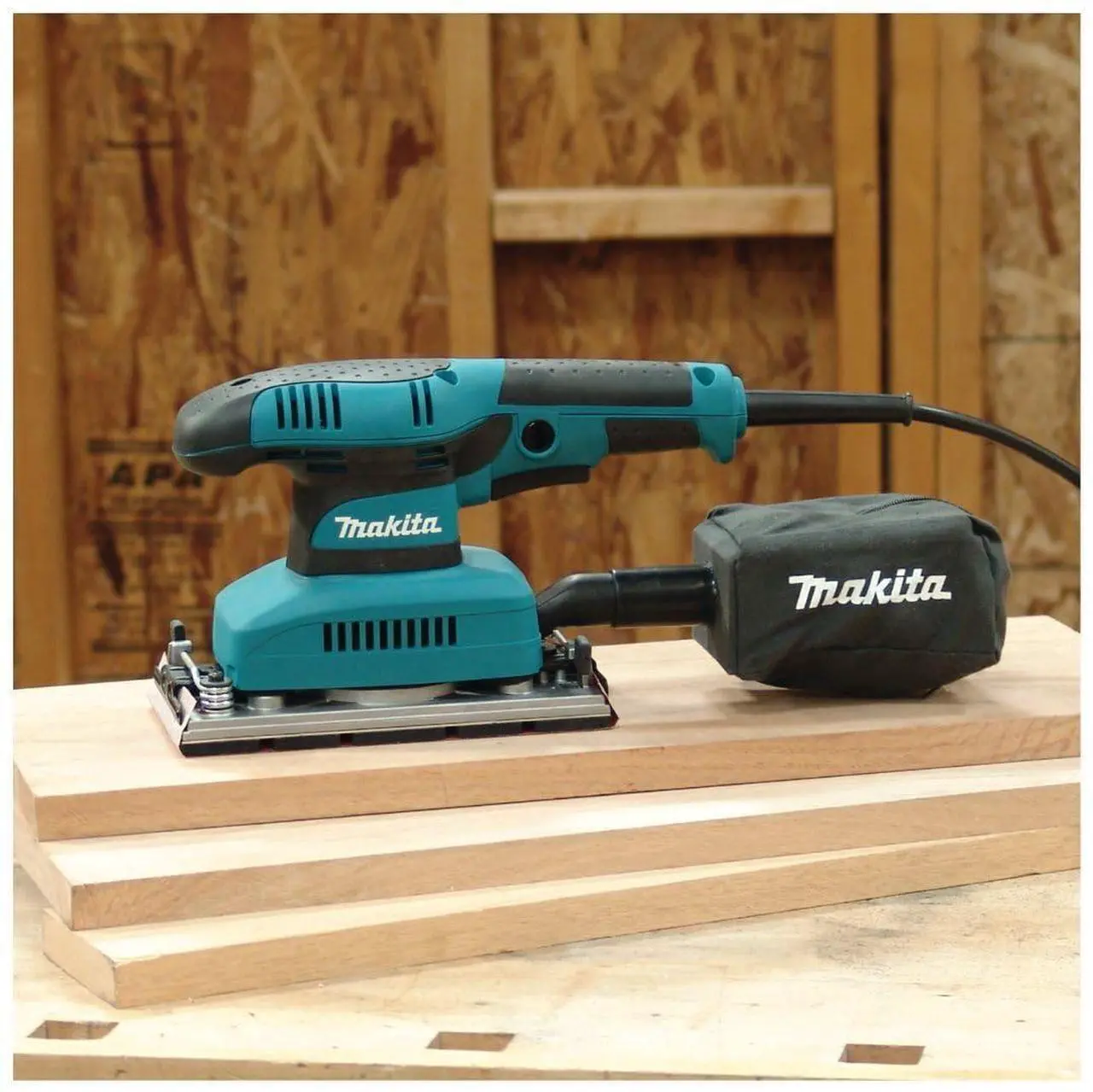 Alt view image 16 of 19 - Makita BO3710 1/3 Sheet Finishing Sander