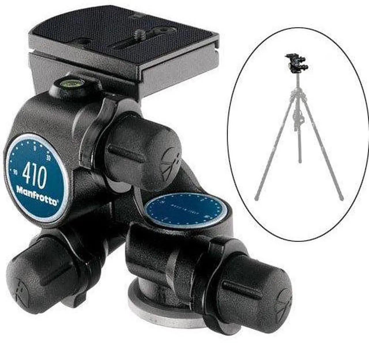 Alt view image 20 of 20 - Manfrotto 410 Junior Geared Head w/RC4 Plate 410