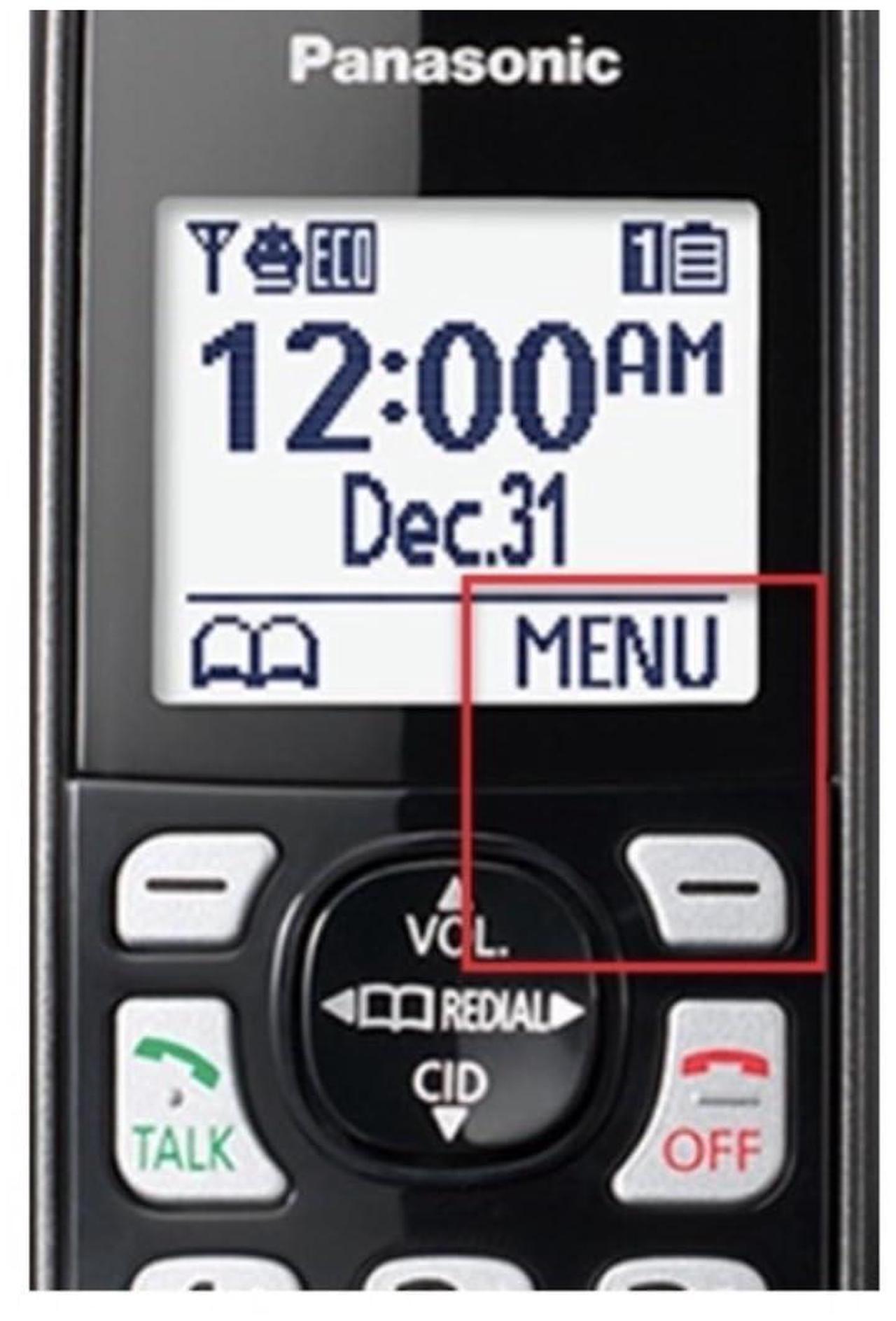 Alt view image 3 of 7 - Panasonic 3x Handsets Dect 6.0 Expandable System Cordless Phone with Advanced Call Block, Bilingual Caller ID & Easy to Read Display (Black)