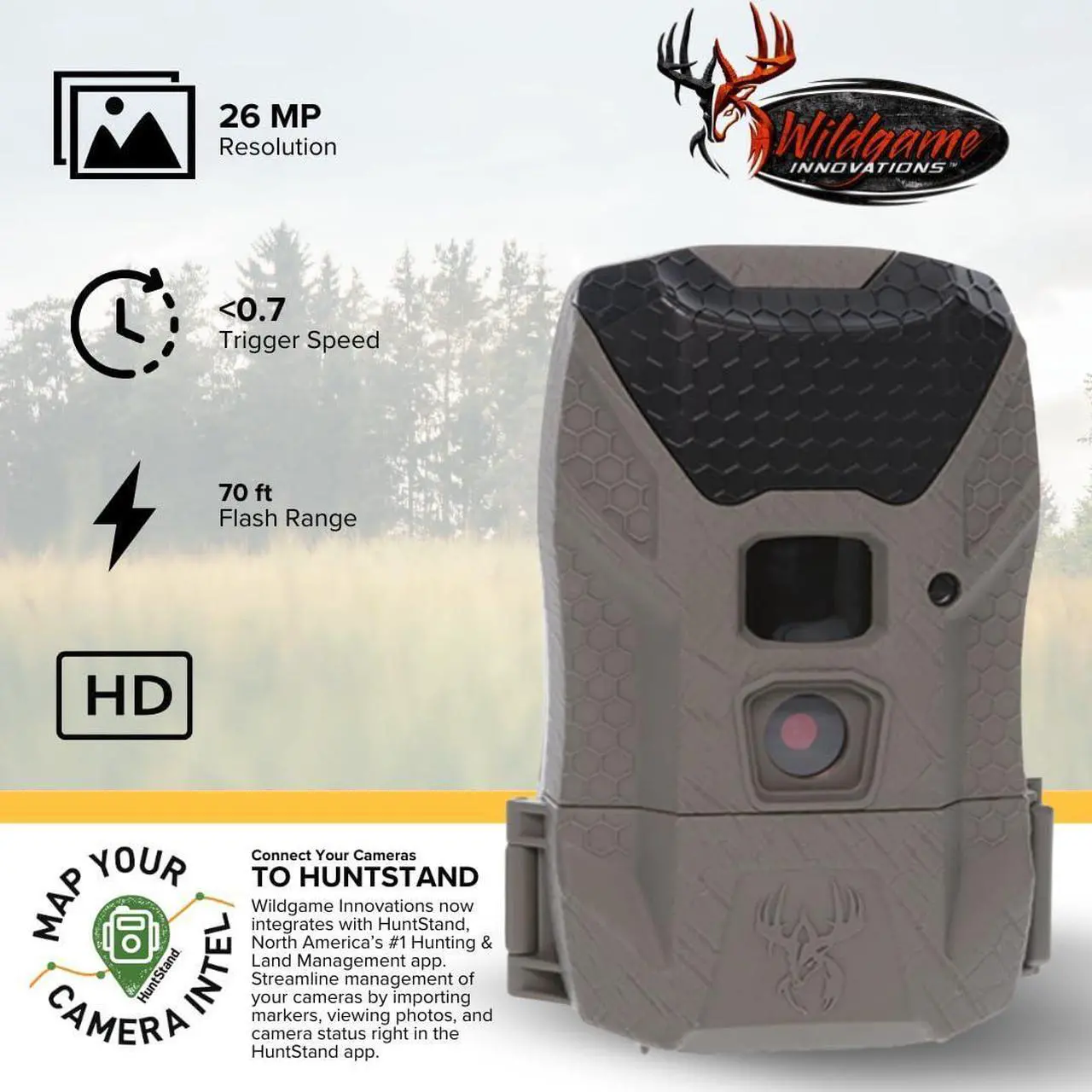 Alt view image 2 of 7 - Wildgame Innovations Wraith 2.0 Trail Camera (2-Pack) Bundle with 32GB Ultra SDHC UHS-I Memory Card (2-Pack) and 4-in-1 USB Card Reader (5 Items)