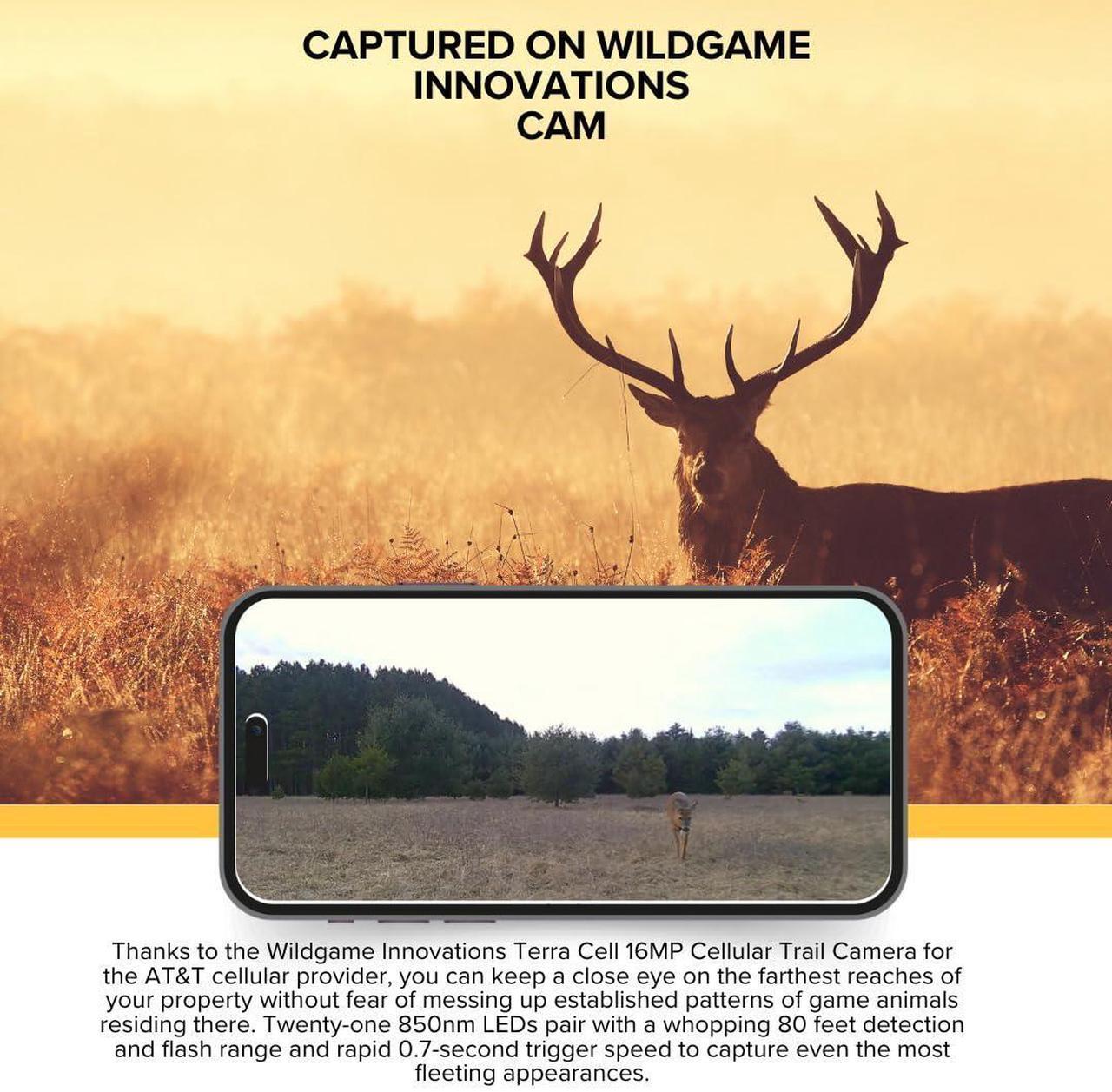 Alt view image 3 of 7 - Wildgame Innovations Terra Cell 16MP Cellular Trail Camera (6-Pack) Bundle with 32GB Ultra SDHC UHS-I Memory Card (6-Pack) and USB Card Reader (13 Items)