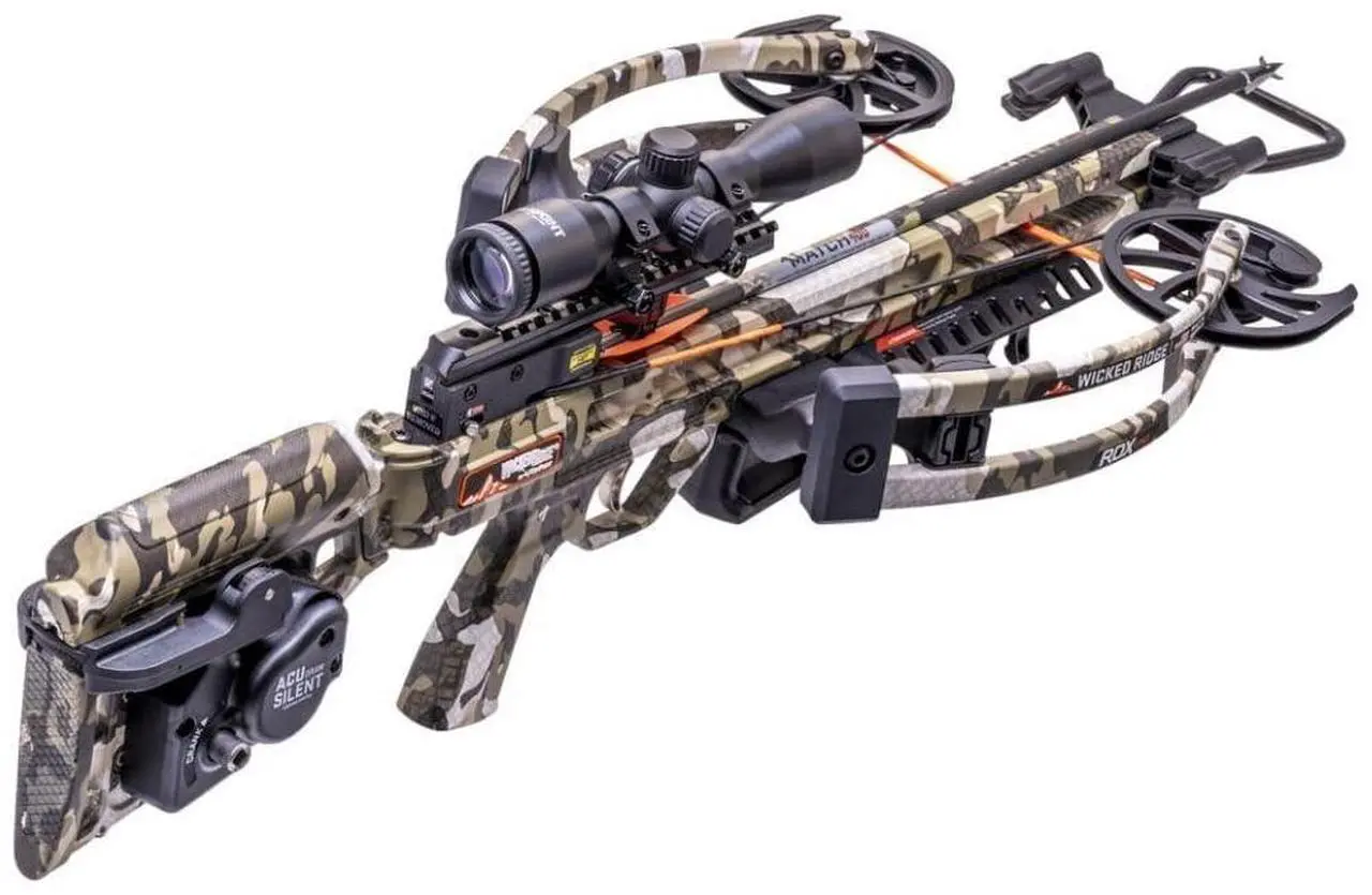 Alt view image 7 of 7 - TenPoint Wicked Ridge RDX 410 Reverse-Draw Crossbow with ACUdraw Silent Cocking Device and Pro-View 400 Scope