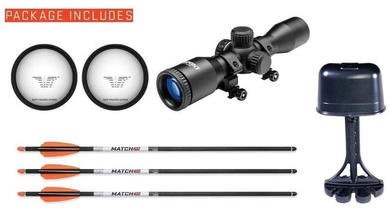 Alt view image 5 of 7 - TenPoint Invader M1 Wicked Ridge Compact Profile Crossbow with Built-In ACUdraw Cocking Device and Pro-View 400 Scope (Peak XT)