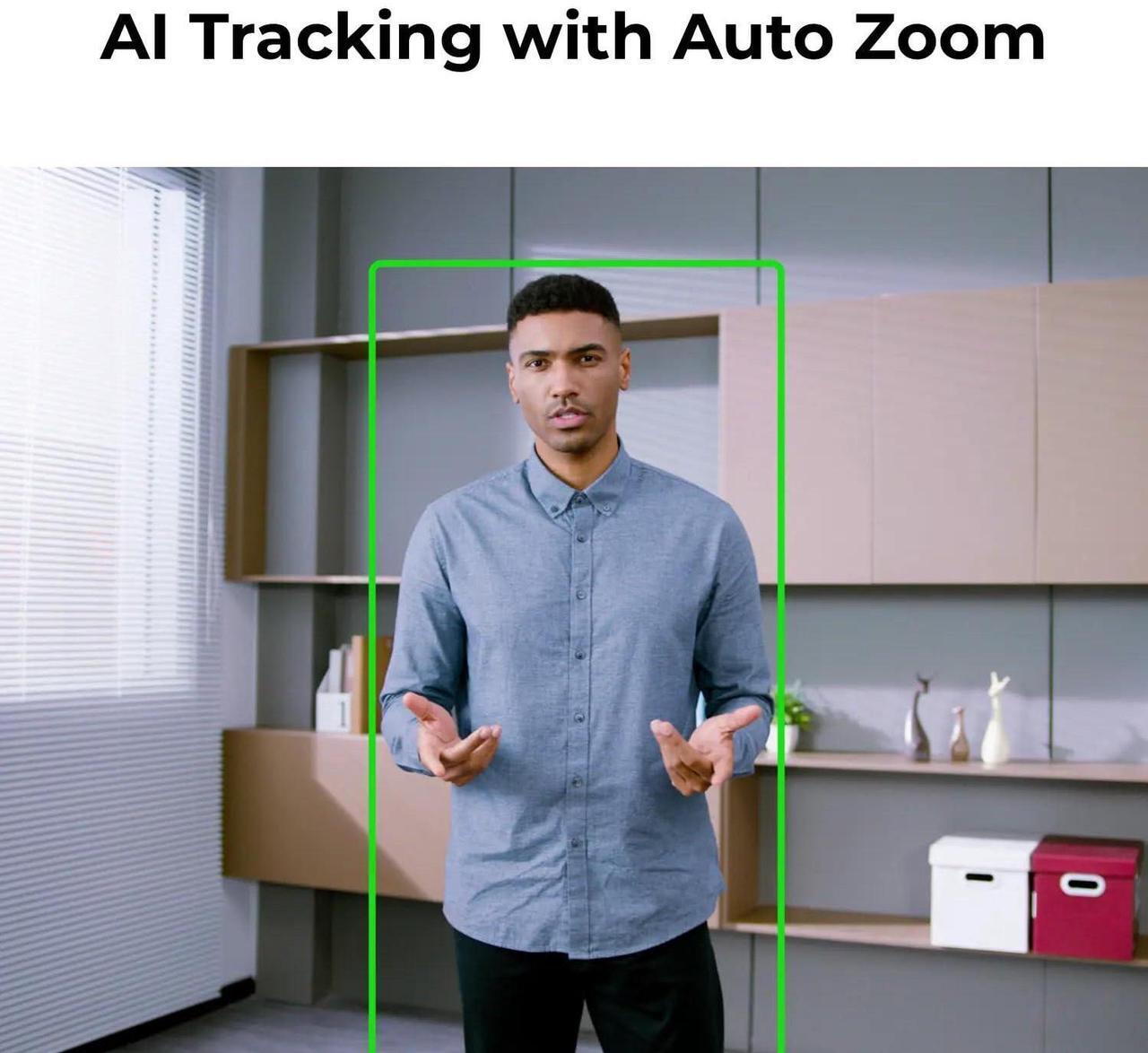 Alt view image 7 of 7 - OBSBOT Tiny 2 AI-Powered PTZ 4K Webcam Bundle with UVC to HDMI Adapter, Mini Extendable Tripod with Built-in Phone Mount, and 3-Port USB-C Hub with Power Delivery (White) (4 Items)