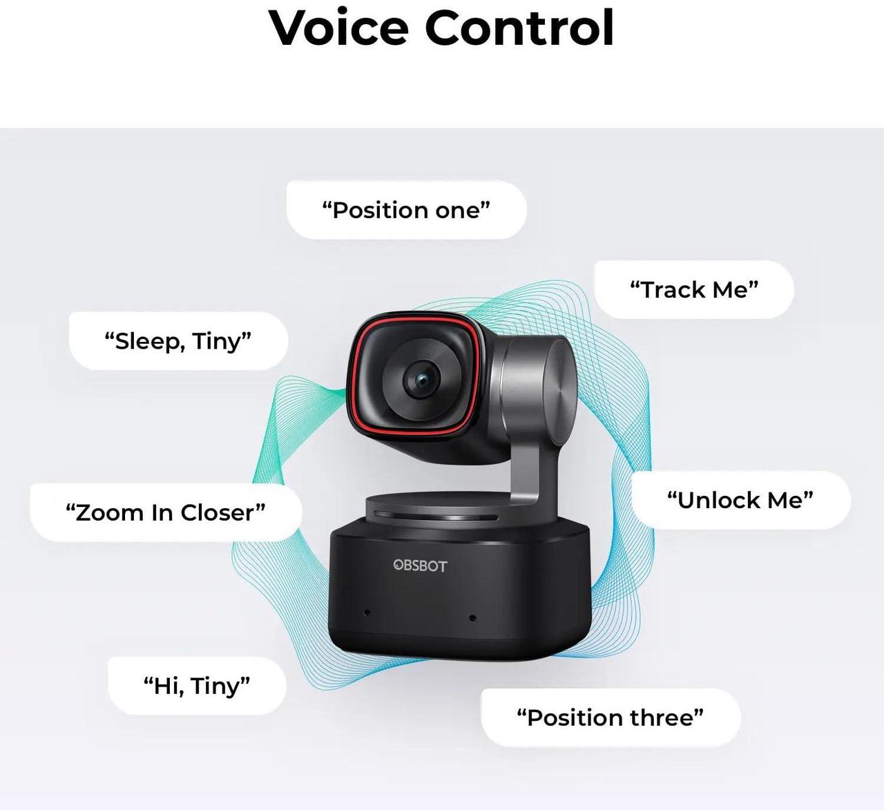 Alt view image 6 of 7 - OBSBOT Tiny 2 AI-Powered PTZ 4K Webcam Bundle with UVC to HDMI Adapter, Mini Extendable Tripod with Built-in Phone Mount, and 3-Port USB-C Hub with Power Delivery (White) (4 Items)