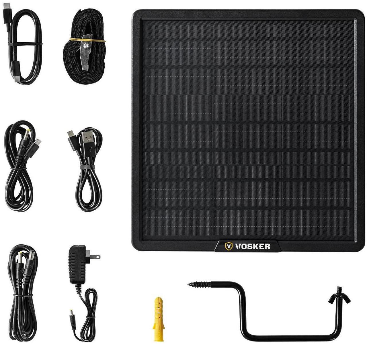 Alt view image 4 of 7 - Vosker 2-in-1 Solar 15000 mAh IP66 Rating Wireless Outdoor Universal Charger USB Battery Pack Power Bank for Smartphones, Tablets, and Other Rechargeable Gadgets with Mounting Arm (Black)