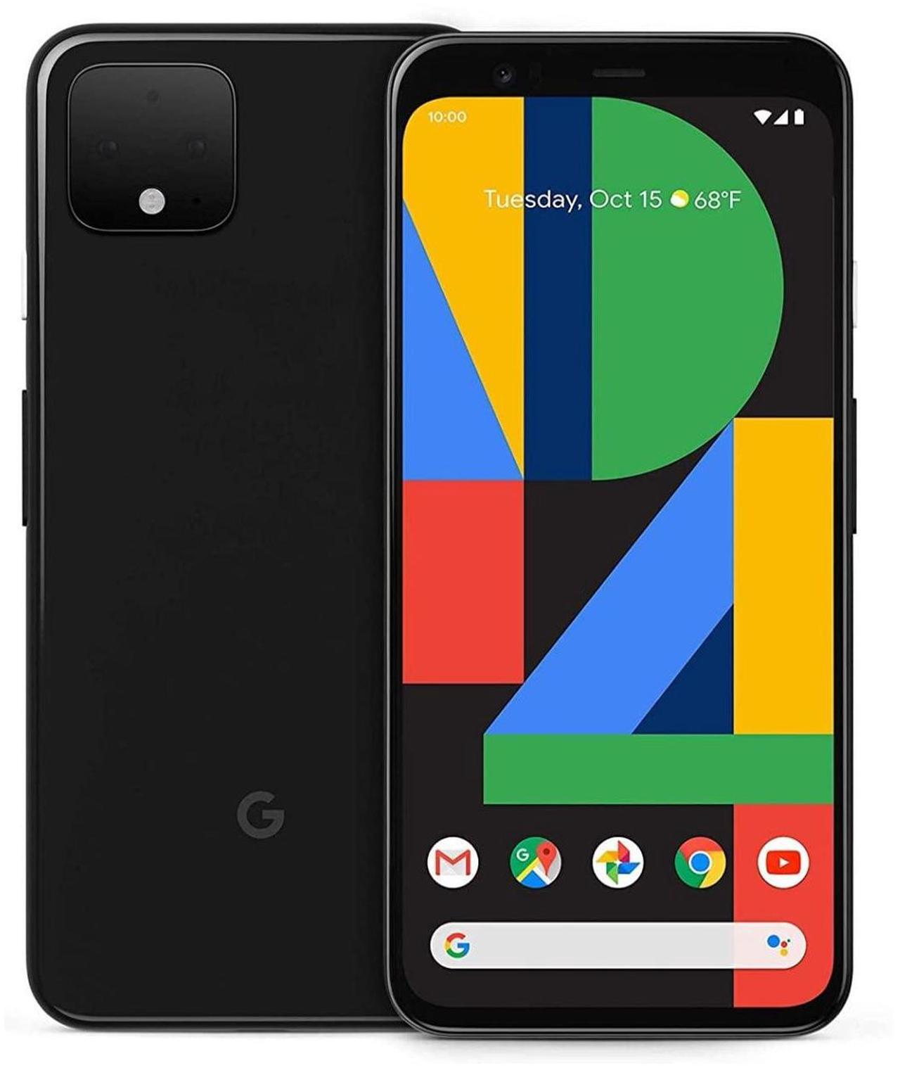 Alt view image 20 of 20 - Google Pixel 4 - Just Black - 64GB - Unlocked Smart Cell Phone