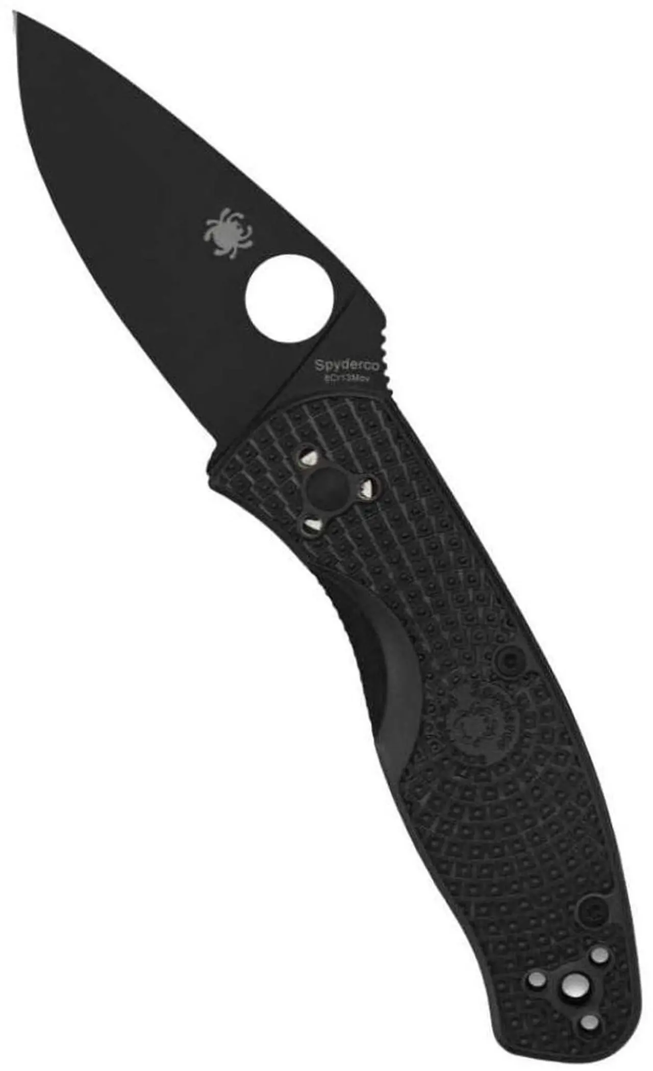 Alt view image 2 of 7 - Spyderco Persistence Lightweight 6.85-Inch PlainEdge Pocket Knife with 8Cr13MoV Steel Blade and FRN Handle (Black)
