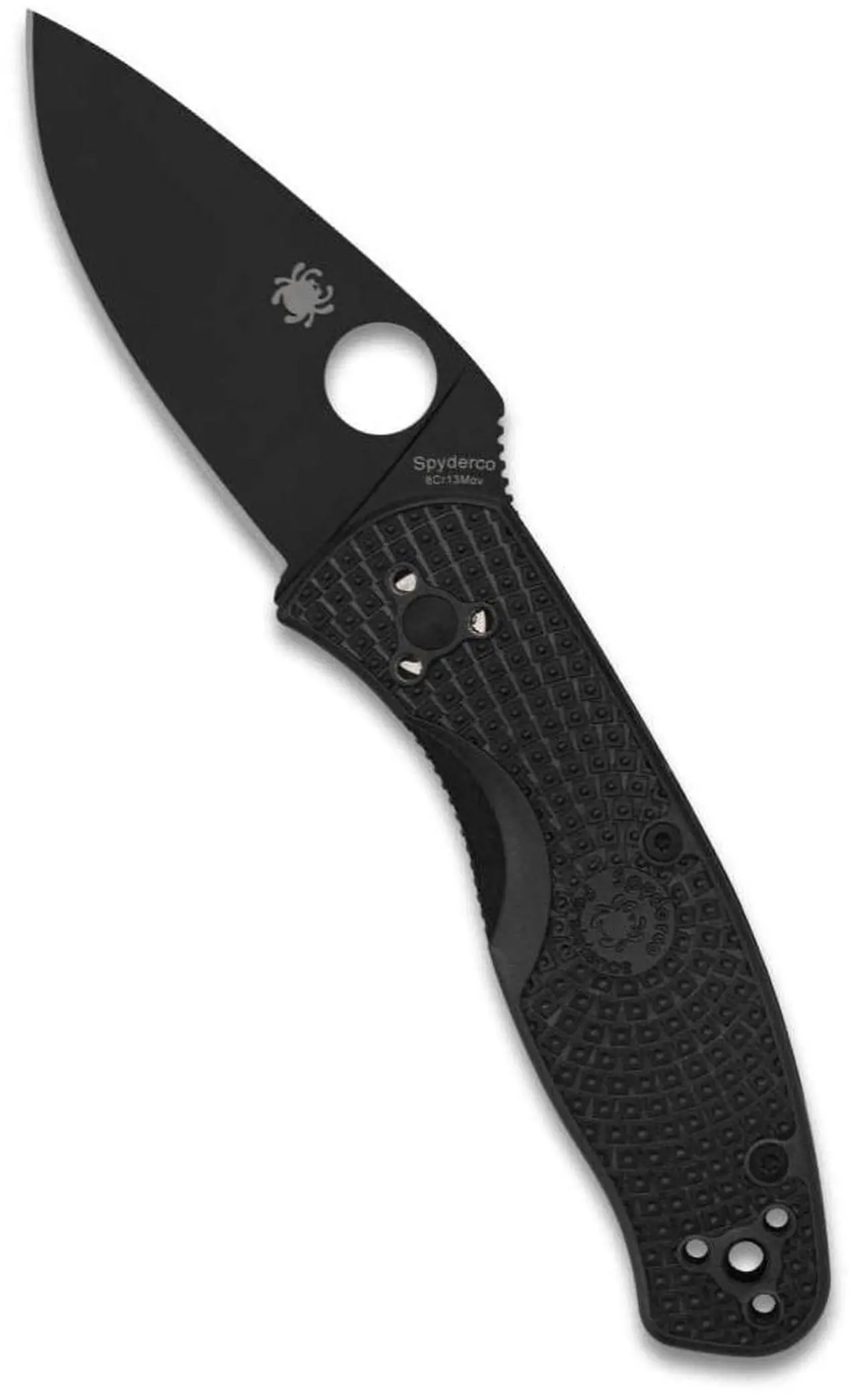 Alt view image 7 of 7 - Spyderco Persistence Lightweight 6.85-Inch PlainEdge Pocket Knife with 8Cr13MoV Steel Blade and FRN Handle (Black)