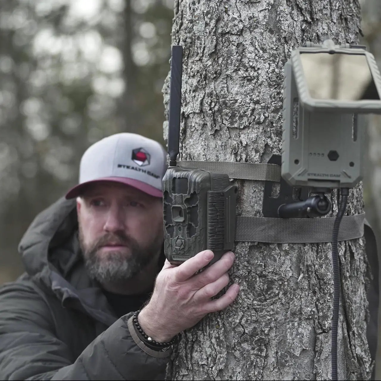 Alt view image 7 of 7 - Stealth Cam 40MP Deceptor Max Cellular Trail Camera with 0.4-Second Trigger Speed (2-Pack) Bundle with 5000mAh Solar Battery (2-Pack), Card Reader, and 32GB Memory Card (2-Pack) (6 Items)
