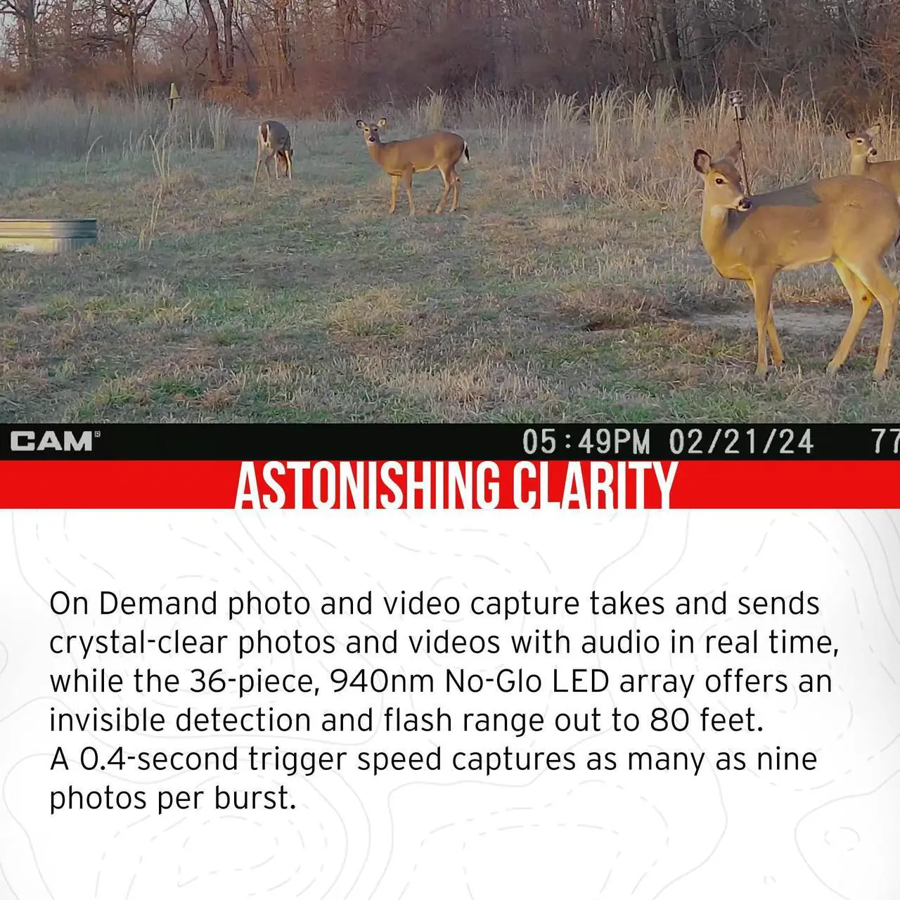 Alt view image 3 of 7 - Stealth Cam 40MP Deceptor Max Cellular Trail Camera with 0.4-Second Trigger Speed (2-Pack) Bundle with 5000mAh Solar Battery (2-Pack), Card Reader, and 32GB Memory Card (2-Pack) (6 Items)