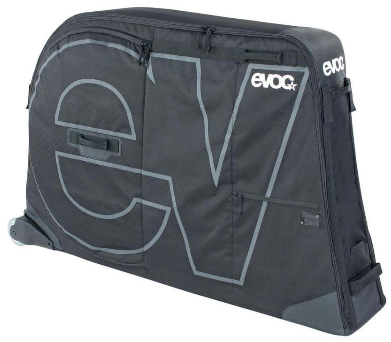 Alt view image 2 of 7 - EVOC Road Bike Bag with Molded Polycarbonate Bike Block and Skate Wheels (285L, Black)