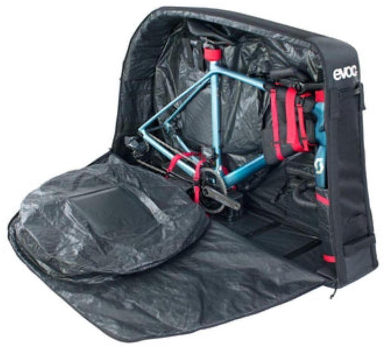 Alt view image 4 of 7 - EVOC Road Bike Bag with Molded Polycarbonate Bike Block and Skate Wheels (285L, Black)