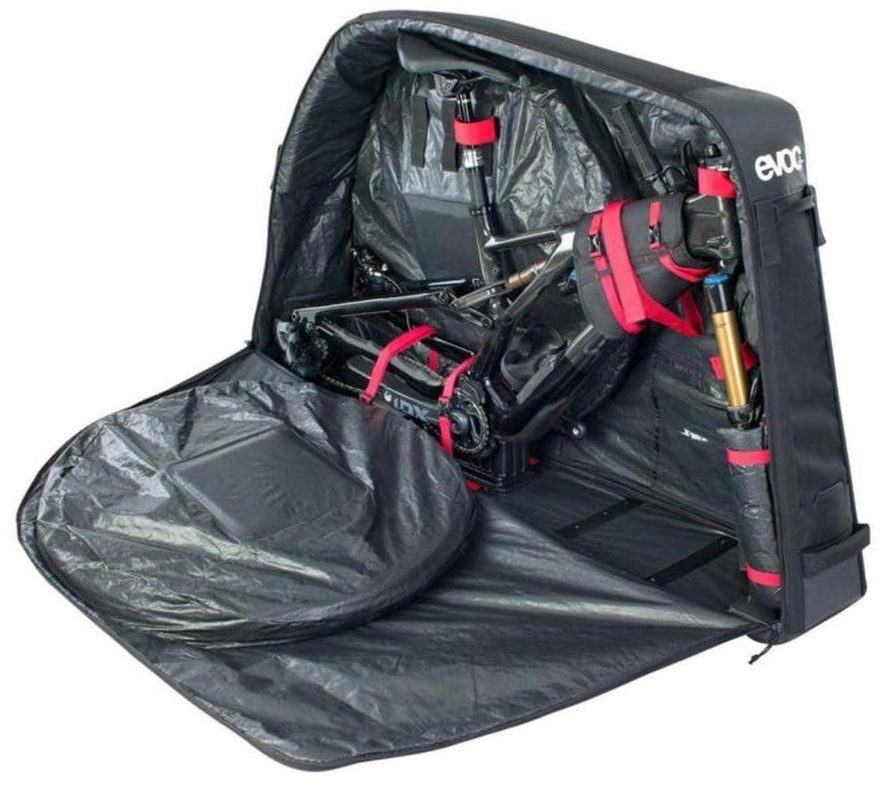 Alt view image 5 of 7 - EVOC Road Bike Bag with Molded Polycarbonate Bike Block and Skate Wheels (285L, Black)