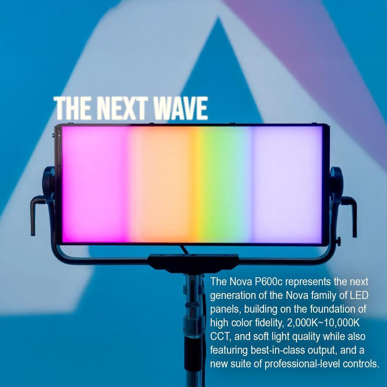 Alt view image 3 of 7 - Aputure Nova P600C RGBWW LED Panel with Hard-Shell Case Kit Bundle with Aputure Nova P600C Barn Door (2 Items)