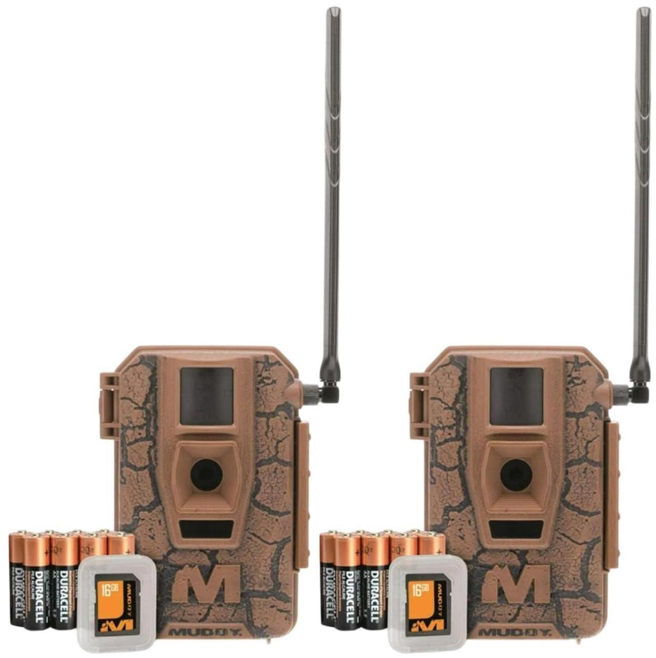 Main image of Muddy Mitigator 2.0 24MP Dual Carrier Cellular Wireless Trail Camera with 80-Feet Detection and Flash Range (Brown, 2-Pack)
